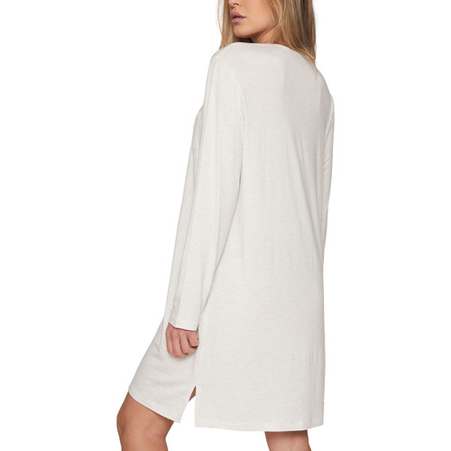 Admas - Camisón de manga larga Lace Night Gris