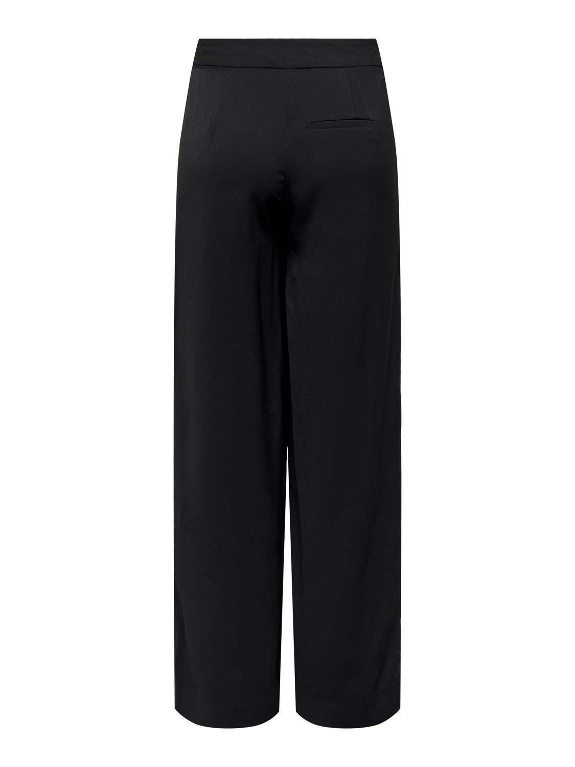 JDYVINCENT Hohe Taille Normal geschnitten Chino Hose Black