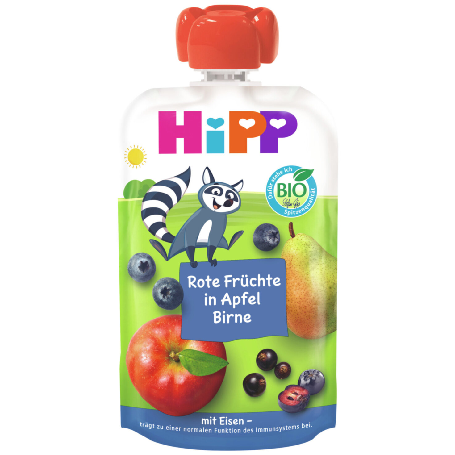 Hipp Hipp Rote Früchte Apfel Birnen Eisen 12+ Monate