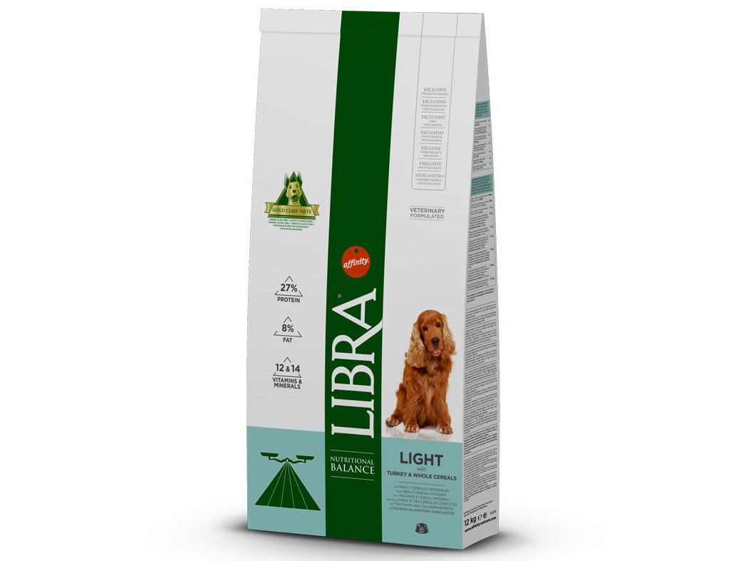 RAÇÃO PARA CÃO LIBRA LIGHT 12KG