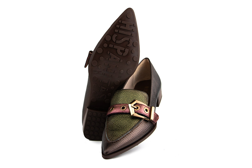 Hispanitas Loafer Turin Wine Army Avellana
