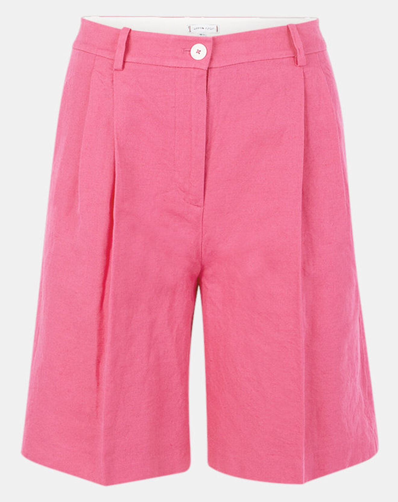 Tommy Hilfiger Short Large en Lin mélangé fuchsia