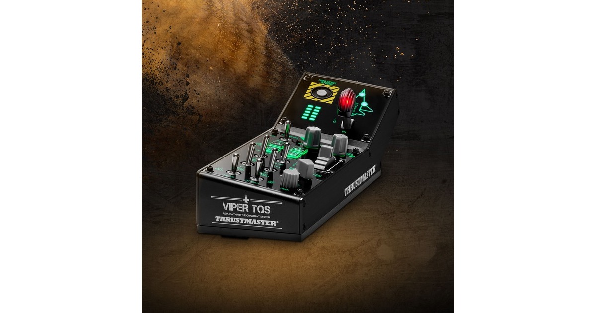 ThrustmasterViper Panel gaming flight sim bedieningspaneel  (Zwart, Pc)