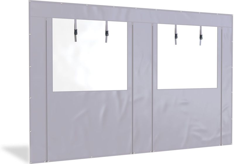 Overkapping - Zijwand PVC - 4 Meter Breed - 250 cm Hoog - Met Raam en Ritsen
