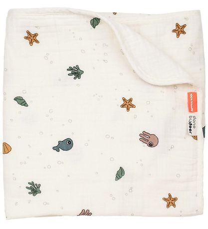 Done by Deer Babysv?b - 100x100 cm - Sea Friends - Beige