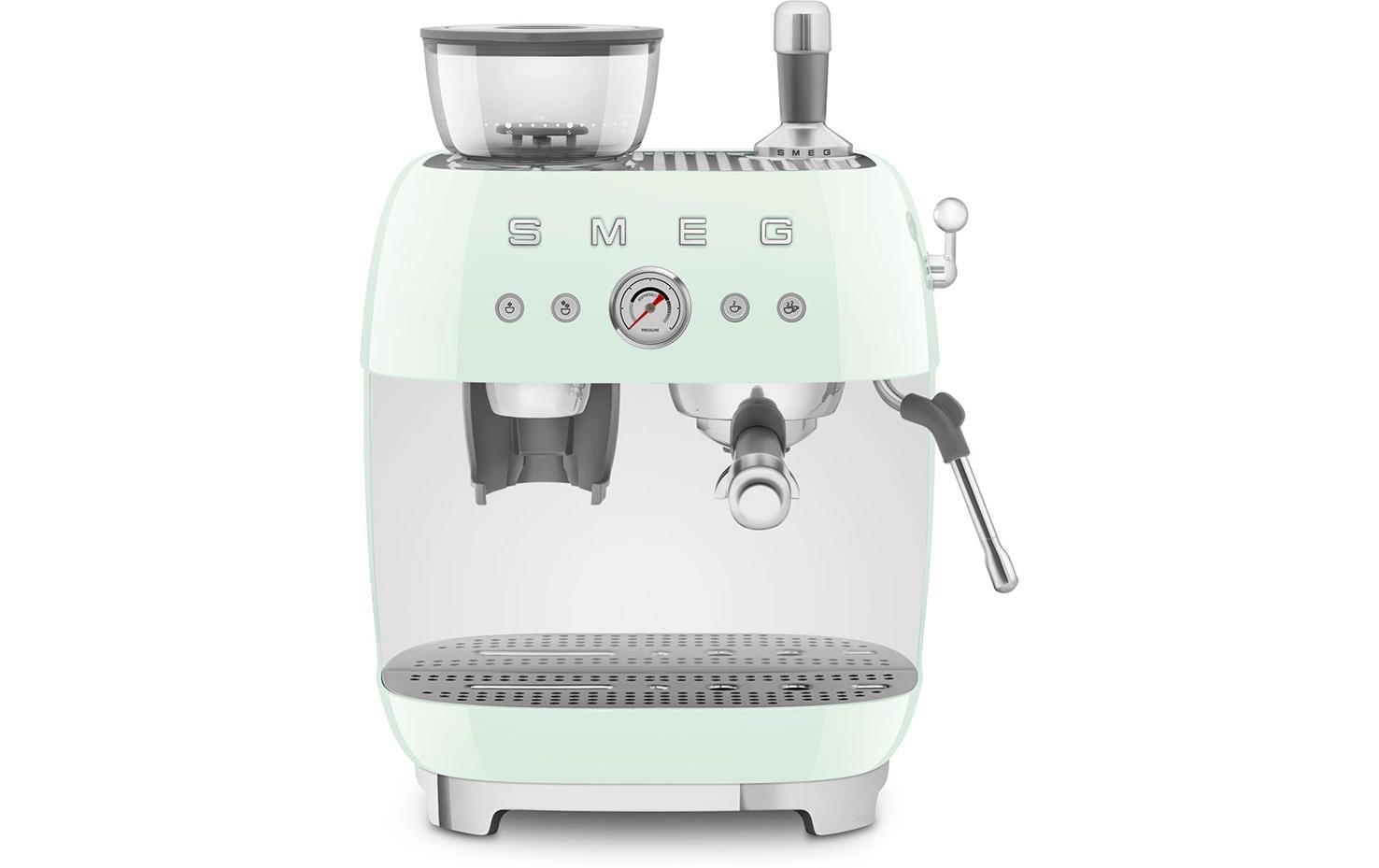 Siebträgermaschine 50's Style EGF03PGEU Grün<br>Espresso Kaffeemaschine