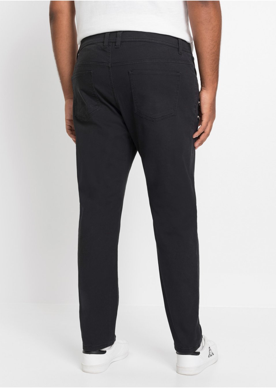 Pantalon extensible Regular Fit avec poches zippées décoratives, Tapered