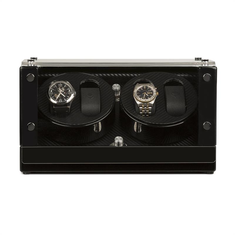 CA2PM Uhrenbeweger für 4 Uhren Karbon-Optik