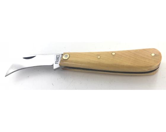 Serpette - Carbone - Manche Buis Couteau de poche par Coursolle