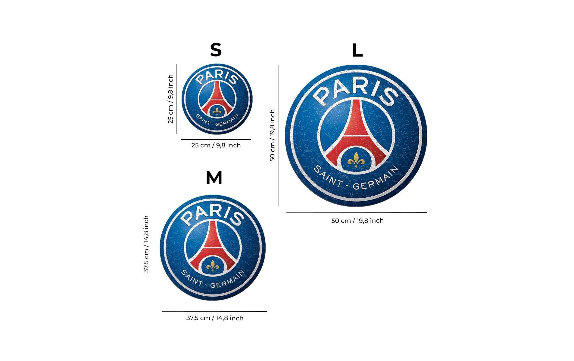 PSG FC – LogoOffizielles Holzpuzzle, Grösse M