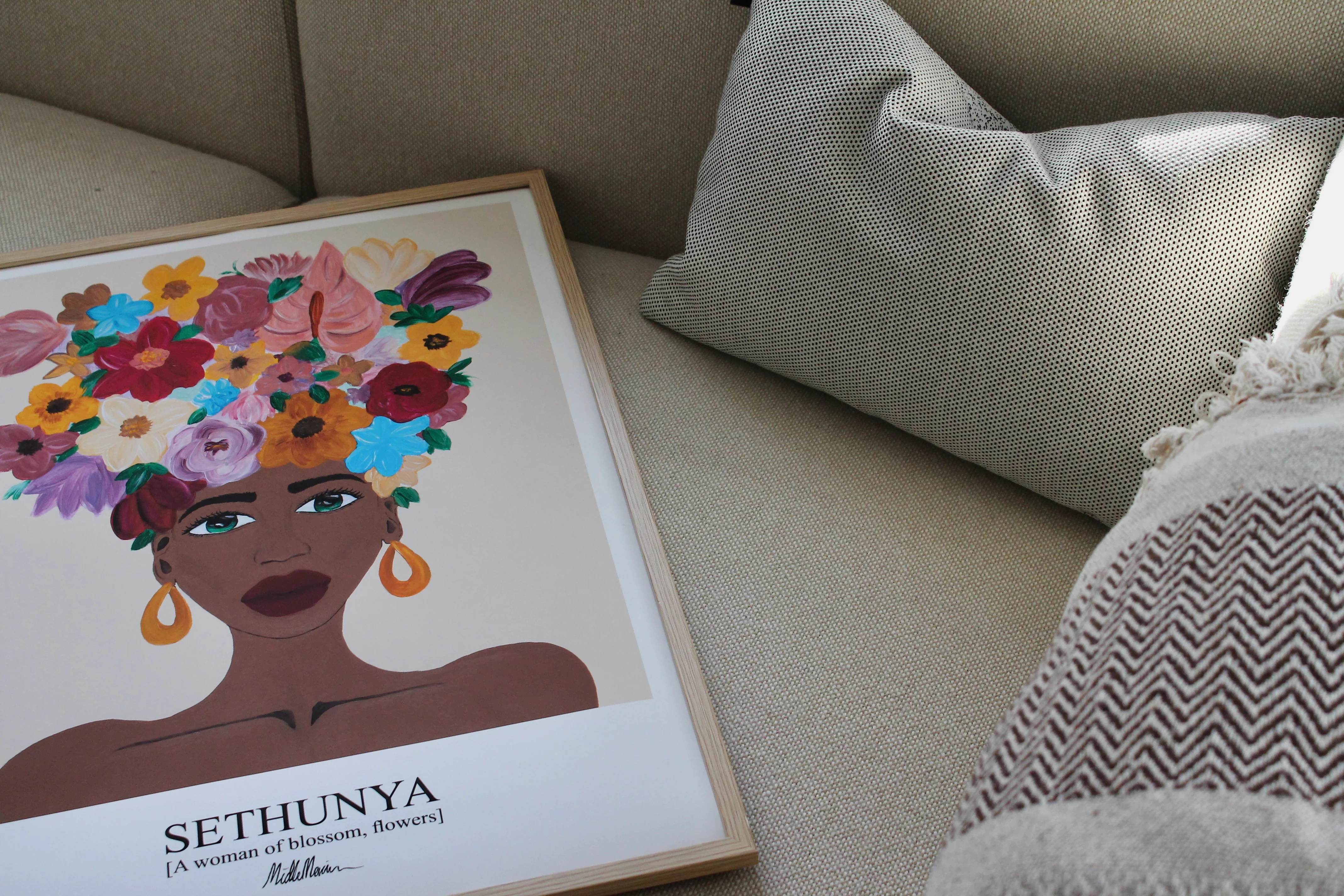Poster & Frame  Morais Artworks Sethunya plakat - Warm