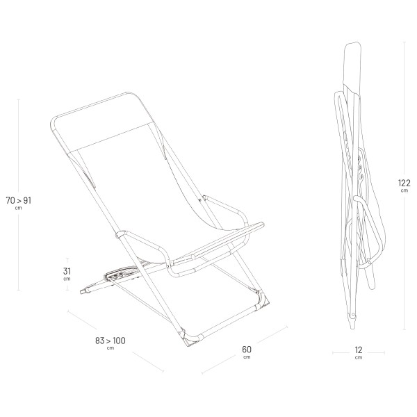 Lafuma Mobilier - Transaswing Airlon + - Chaise de camping