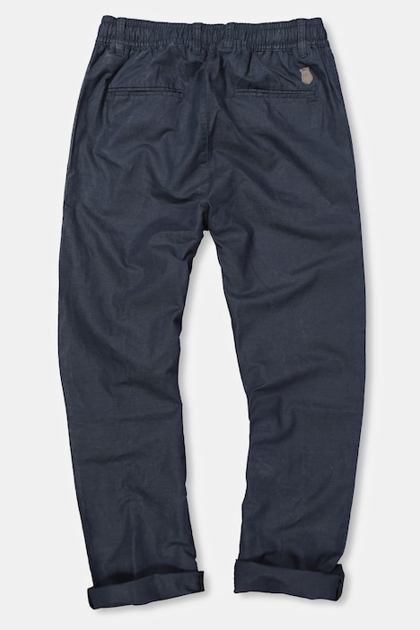 Leinenmixhose, Elastikbund, Basic Fit