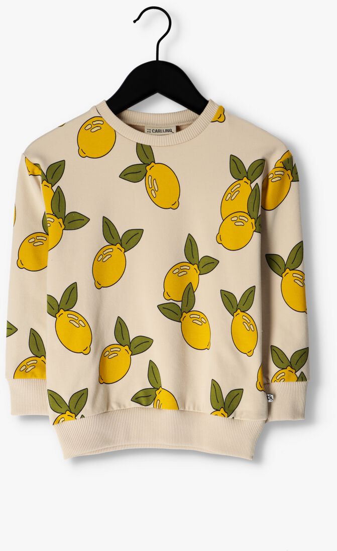 CARLIJNQ gebroken wit carlijnq sweater lemon - sweater