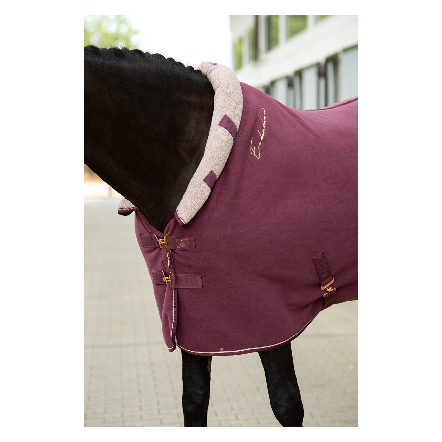 ESKADRON Heritage Abschwitzdecke Polarfleece Highneck  - cassis