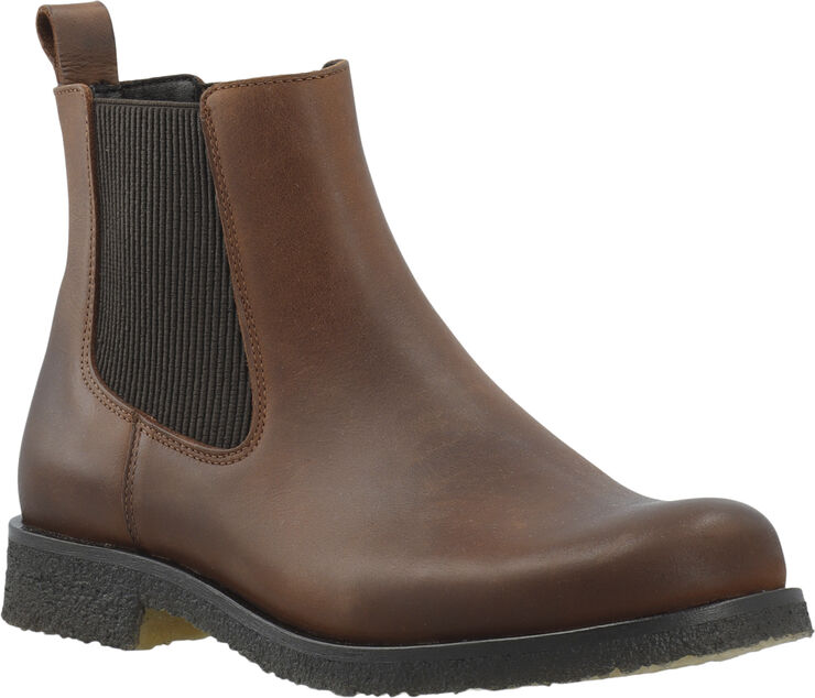 Cashott CASFREJA Chelsea Boot Pull Up Leather Cognac