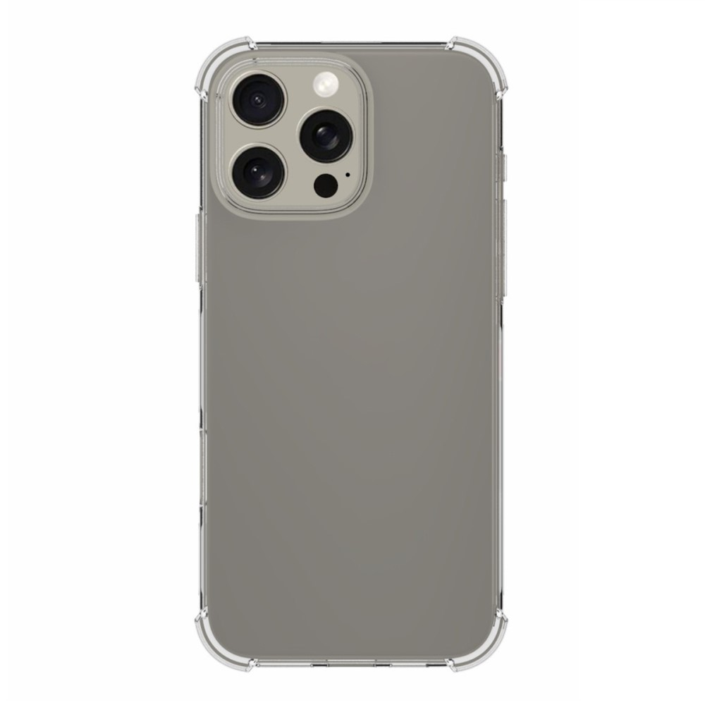 iPhone 16 Pro Max Gummi Hülle Case Slim Design mit Air Cushion Fallschutz - Transparent