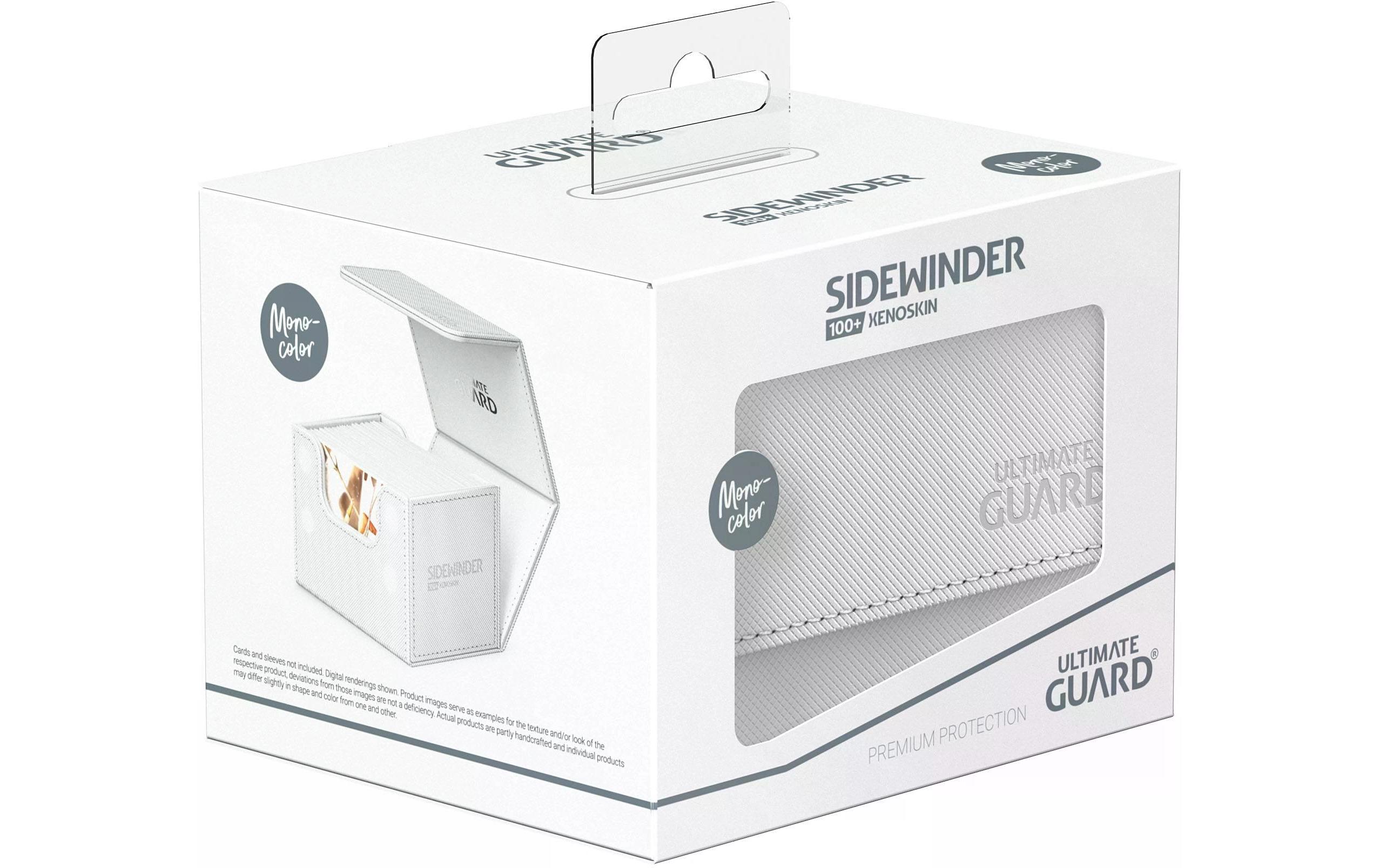 Kartenbox XenoSkin Sidewinder Monocolor 100+ WeissHochwertige Box für Sammelkarten in Standardgrösse