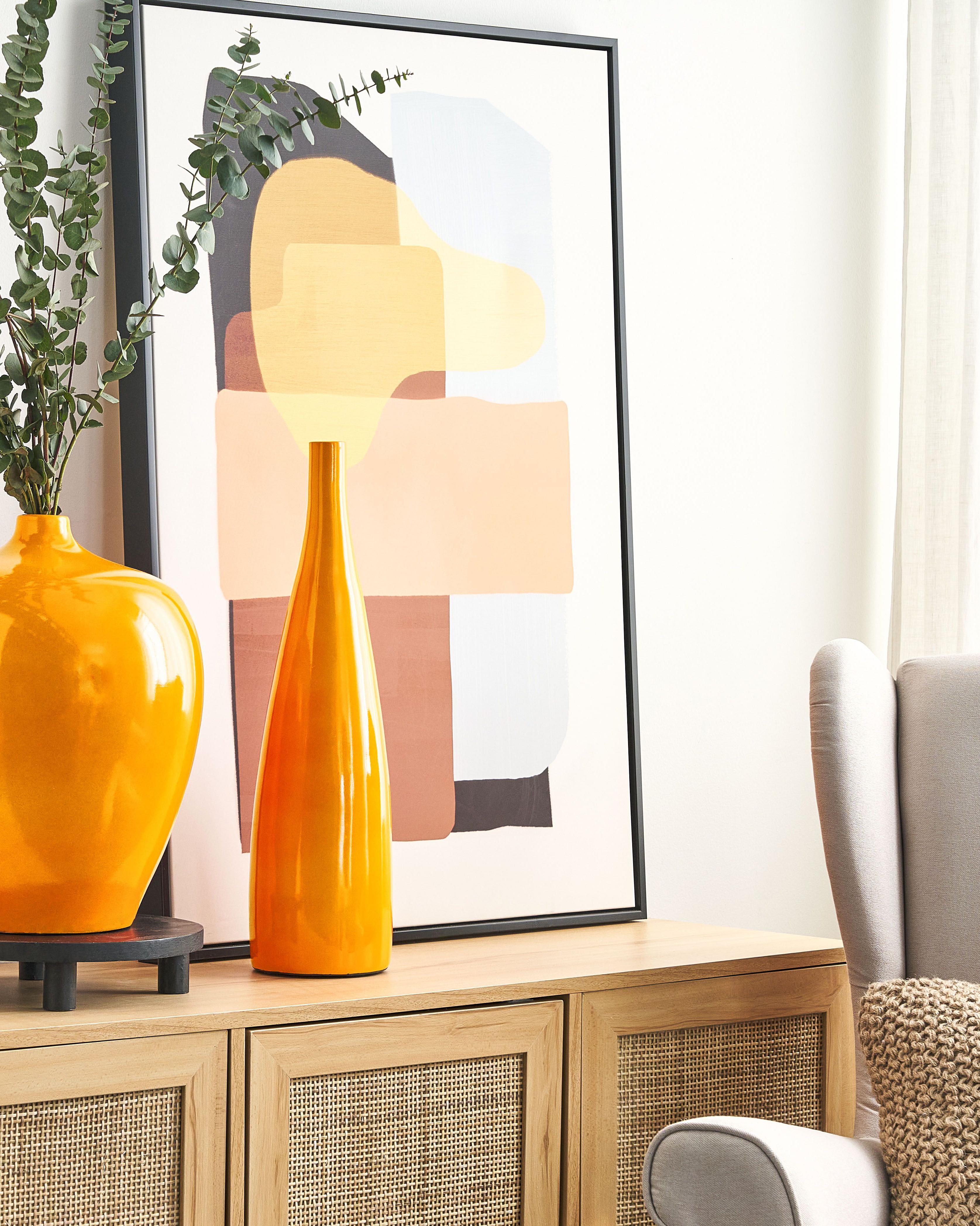 Bloemenvaas SABADELL Keramiek 50 cm Oranje