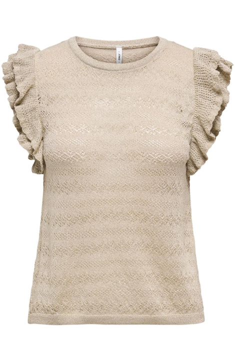 Only beige dames top