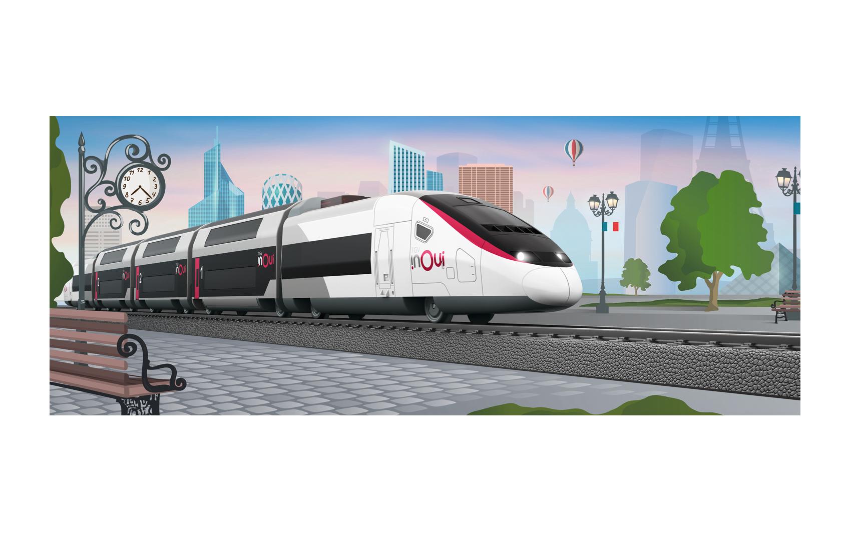 Startpackung TGV Duplex my world, H0Doppeldecker TGV Hochgeschwindigkeitszug Starter Set