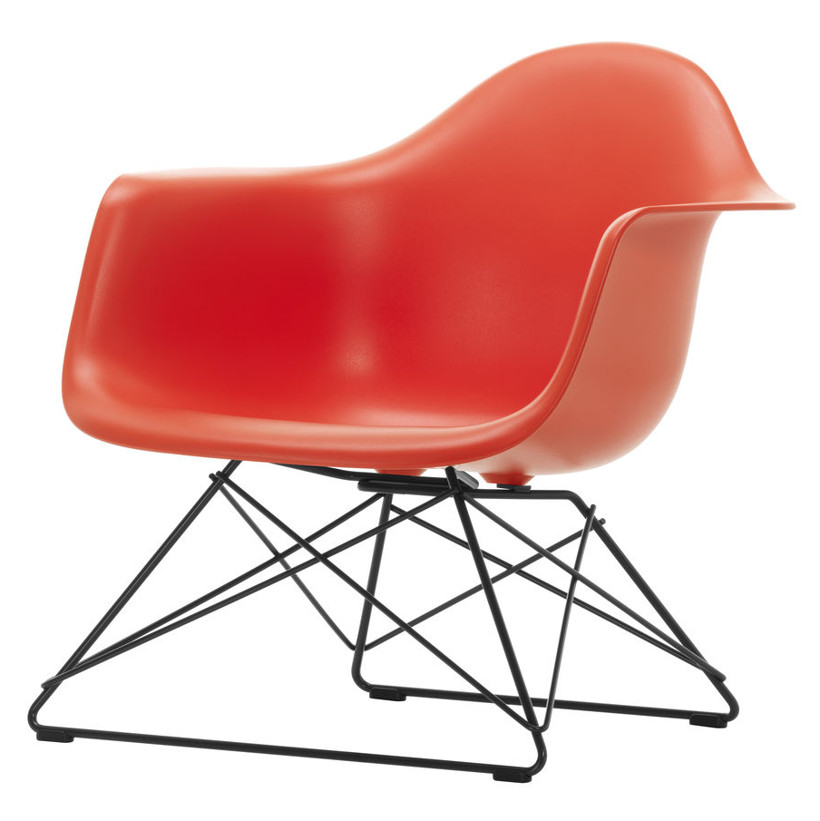 Fauteuil LAR RE zwart Poppy Red