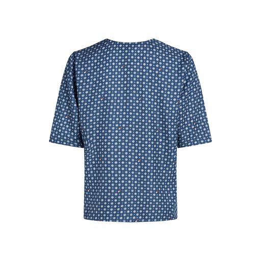 Tommy Hilfiger Foulard Bluse, Heritage Foulard/Fossil Blue, 42