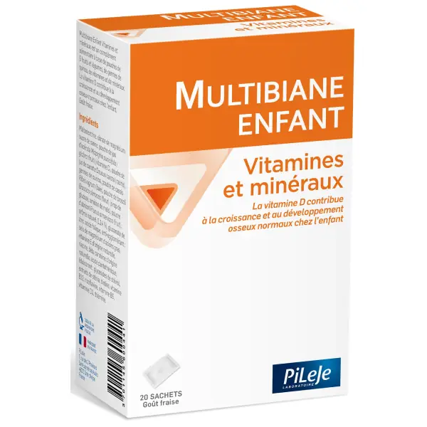 Multibiane Enfant Vitamines et Minéraux - 20 Sachets