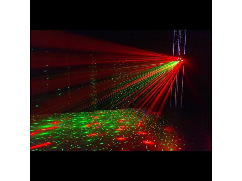 BeamZ Lichteffekt MultiBox 4-in-1-Effekt mit Derby-, PAR-, Laser- und Stroboskopeffekt