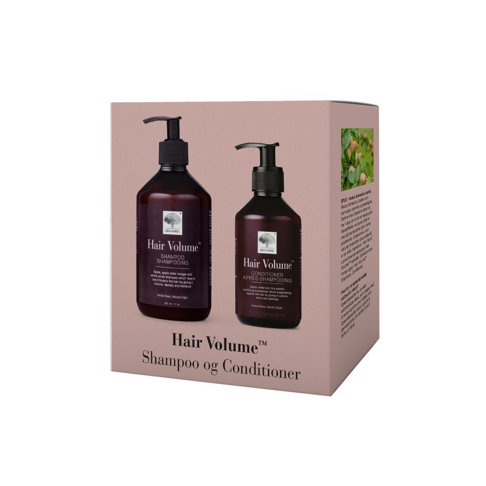 New Nordic Hair Volume Duopack - Shampoo 500 ml og Conditioner 250 ml
