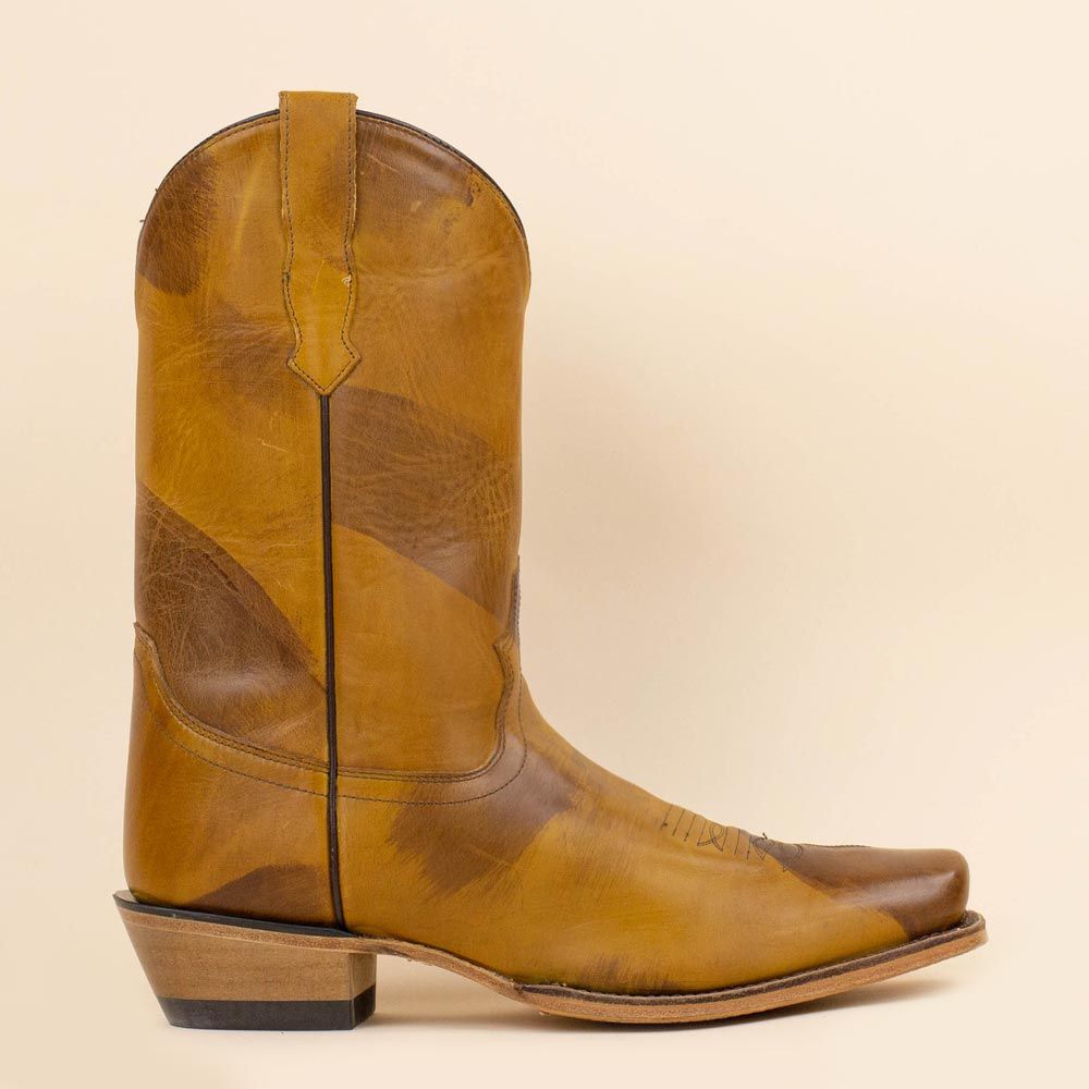 Old West 5555 cowboylaarzen Vintage bruin