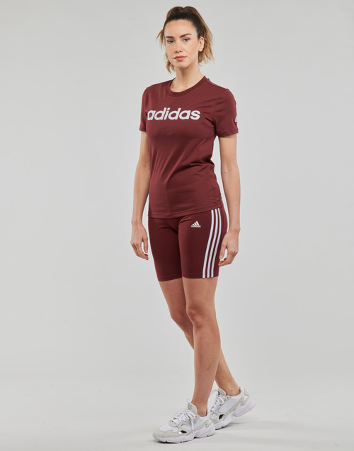 Adidas Sportswear - LIN T - Marron / Blanc