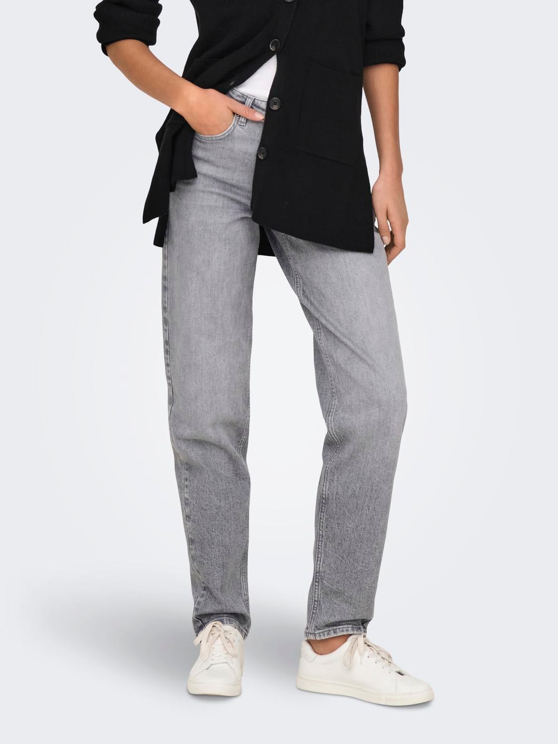 ONLJUICY Hohe Taille Hohe Taille Jeans Medium Grey Denim