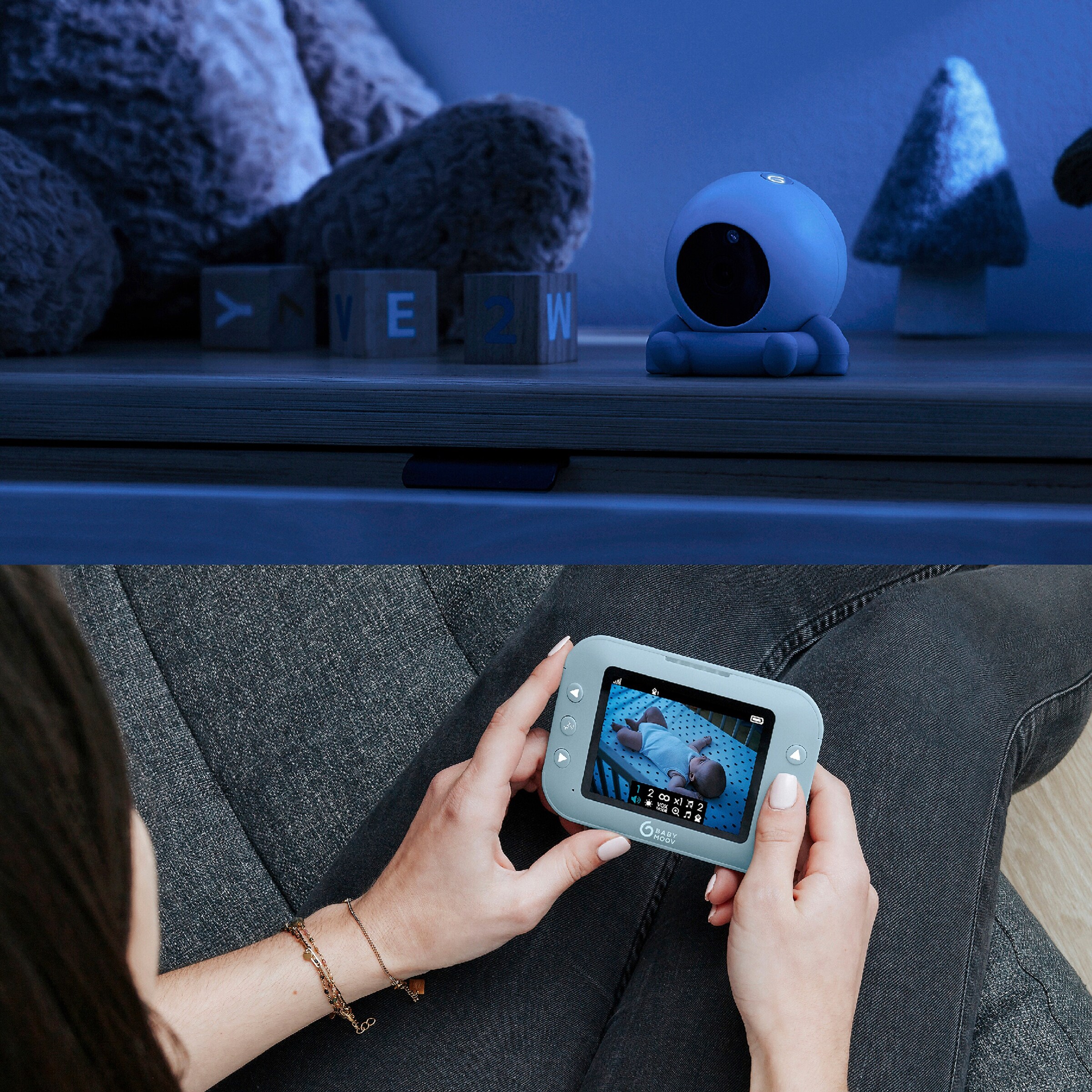 Babymoov Babyphone mit Kamera YOO Roll