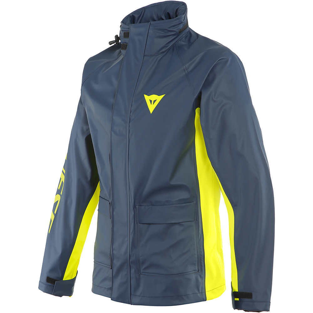 Dainese - Veste de pluie Storm 2 Unisex Bleu / Jaune fluo