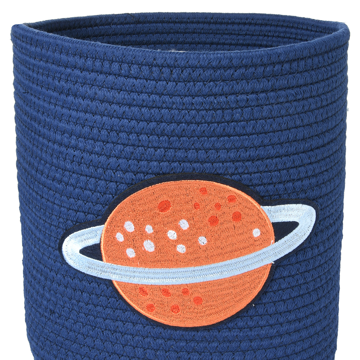 Topolino Kleiner Aufbewahrungskorb mit Planeten-Detail dunkelblau