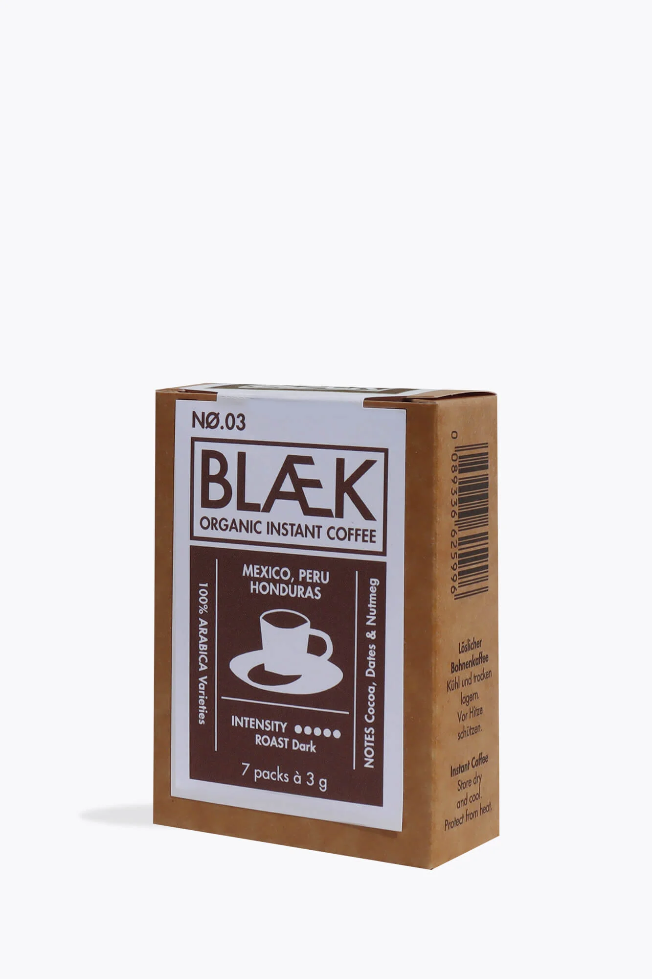 BLÆK Organic Instant Coffee No. 3 Dark Blend 21g