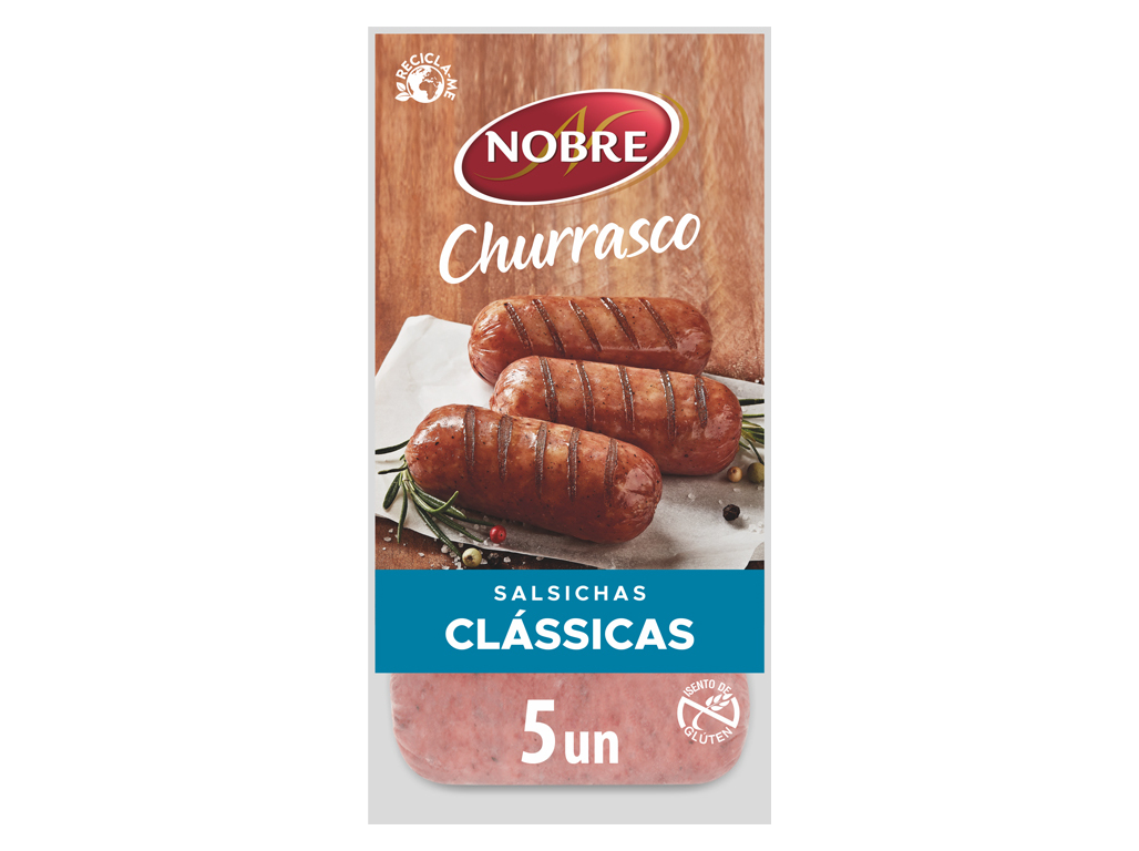 SALSICHAS CLÁSSICAS EM VÁCUO NOBRE 200G