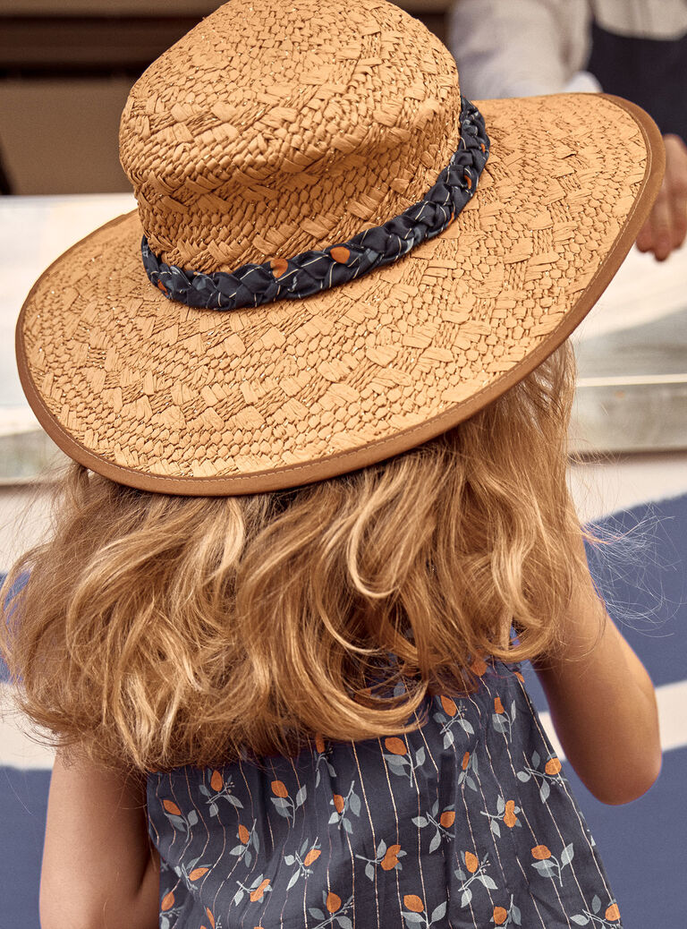 Chapeau de paille beige
