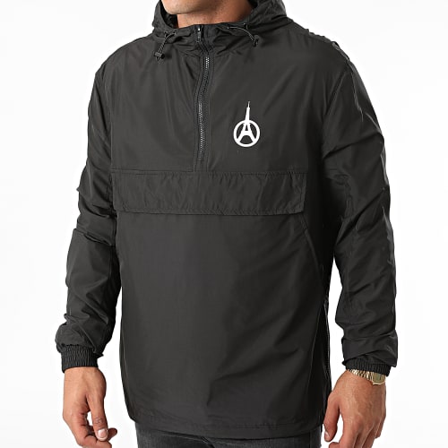 Coupe-Vent Back Logo Noir Blanc