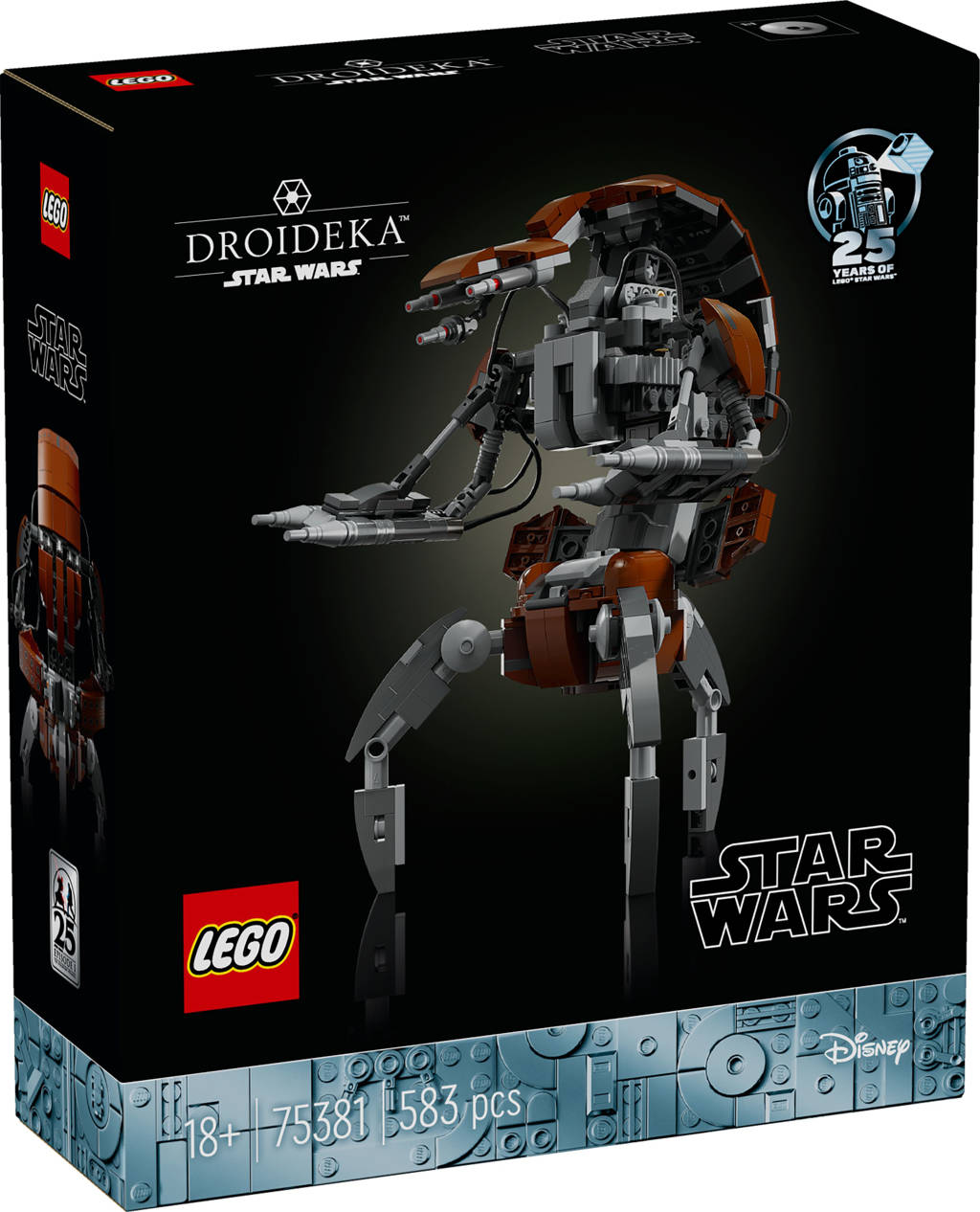 Mooie uitvoering van de Droideka uit Star WarsDroideka Decoratie en Bouwpakket voor volwassenen 75381