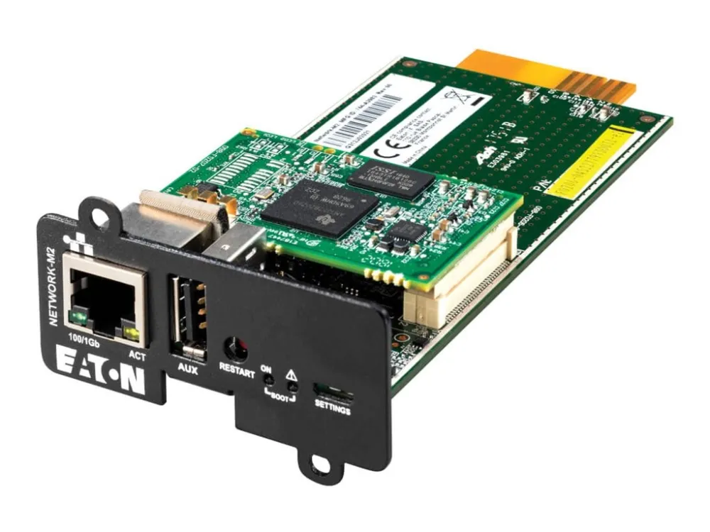 Eaton Cybersecure Gigabit NETWORK-M2 Card for UPS and PDU, UL 2900-1 and IEC 62443-4-2 Certified - Adapter for fjernadministration - Gigabit Ethernet x 1 - for 5P 1500 RACKMOUNT