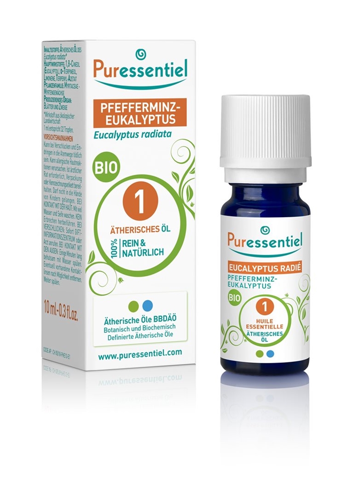 Puressentiel Pfefferminz-Eukalyptus Äth/Öl Bio Fl 10 ml
