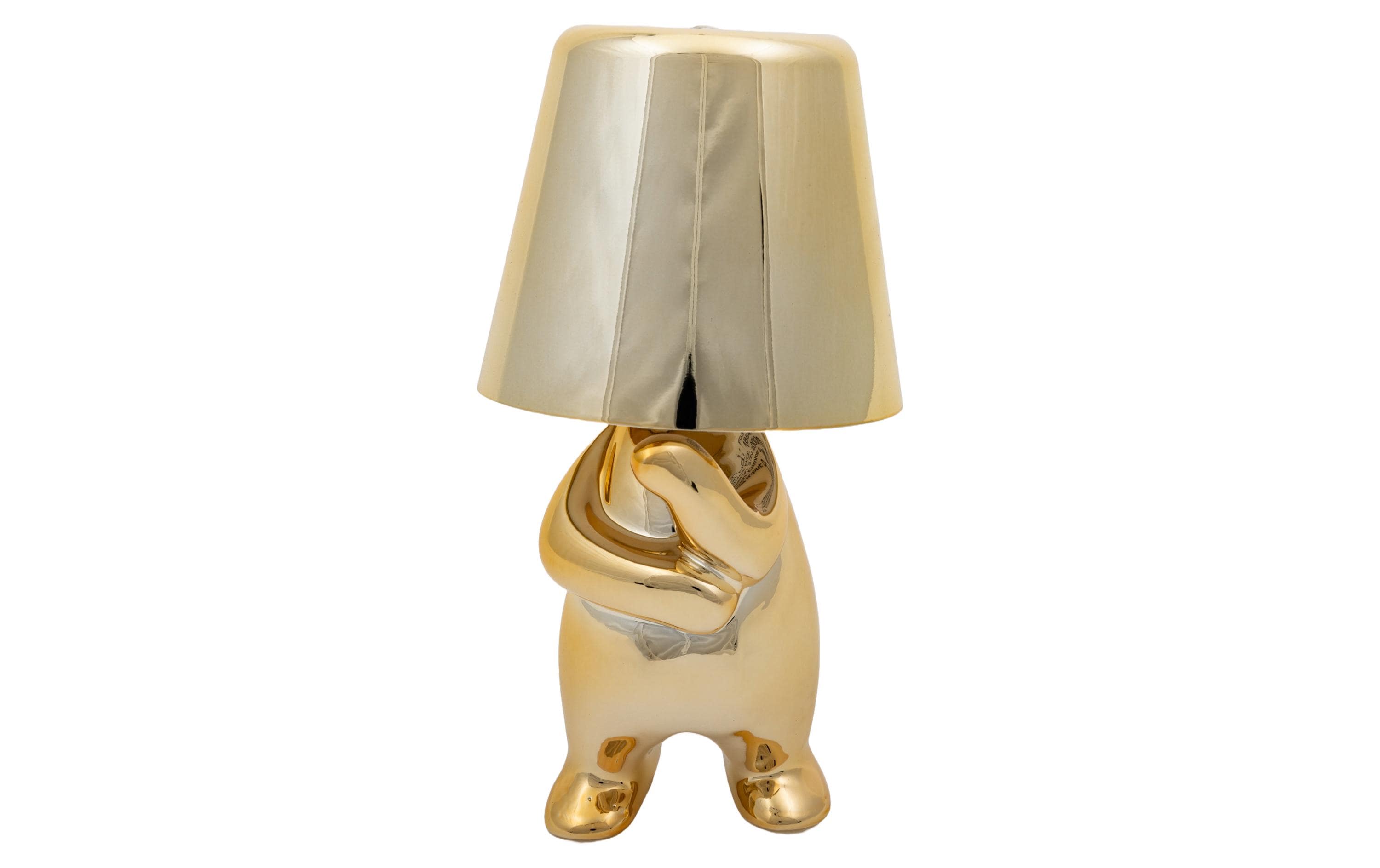 LED Stimmungslicht THINKER GoldPortable Akku-Tischleuchte