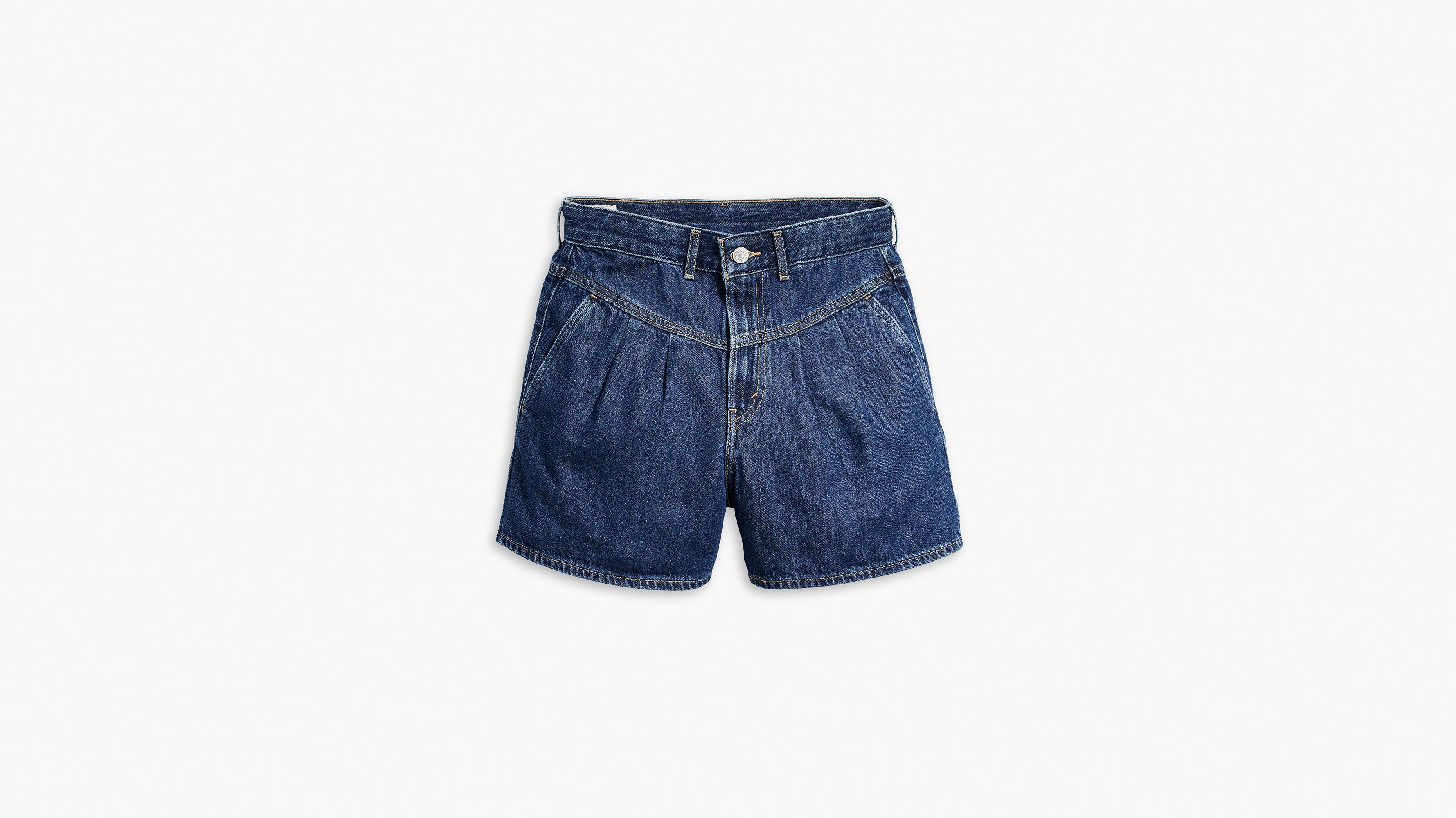 Short Mom Lightweight - Paper Map - Bleu