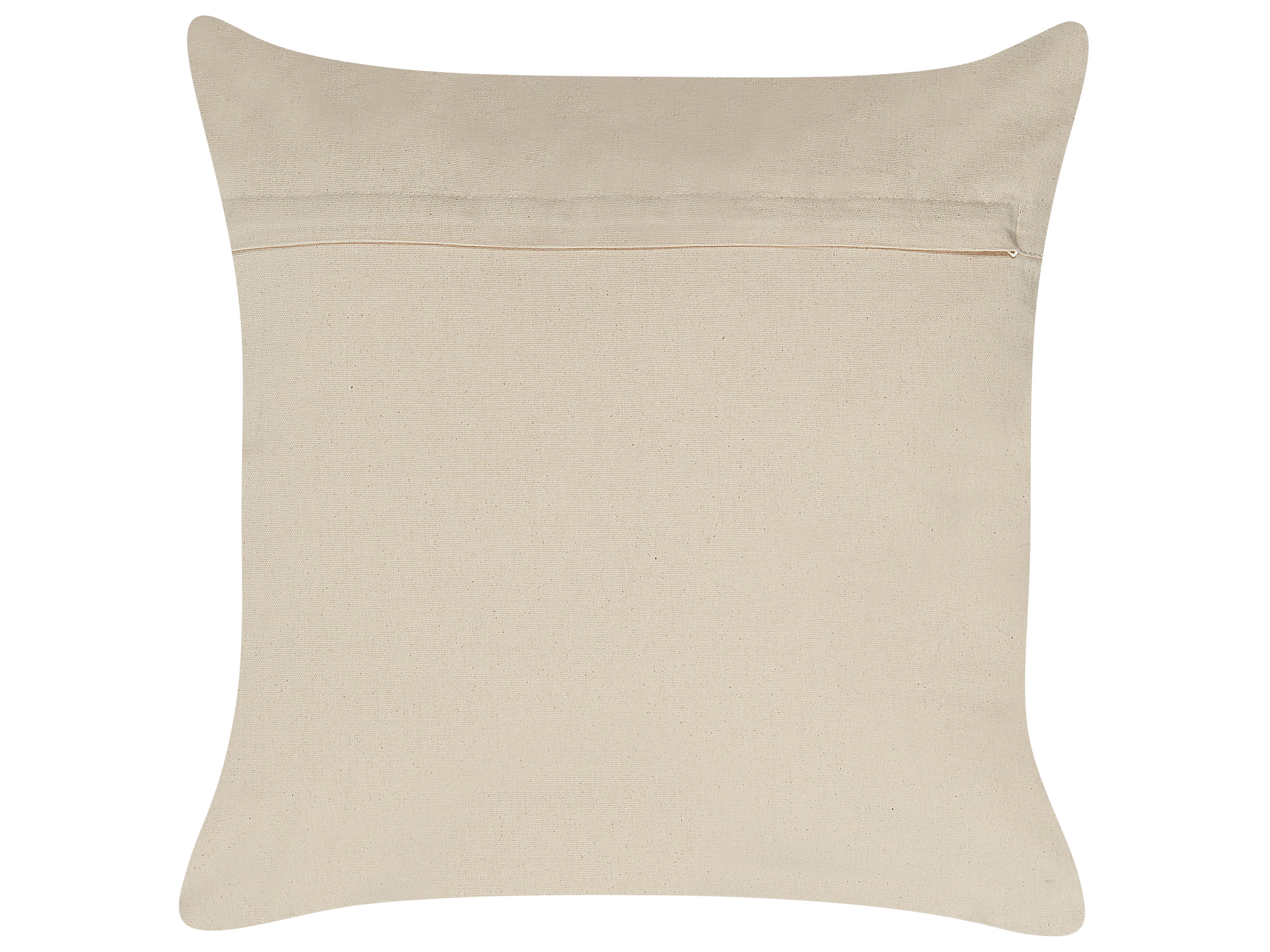 Set van 2 sierkussens SAFI Katoen 50 x 50 cm Blauw geometrisch patroon