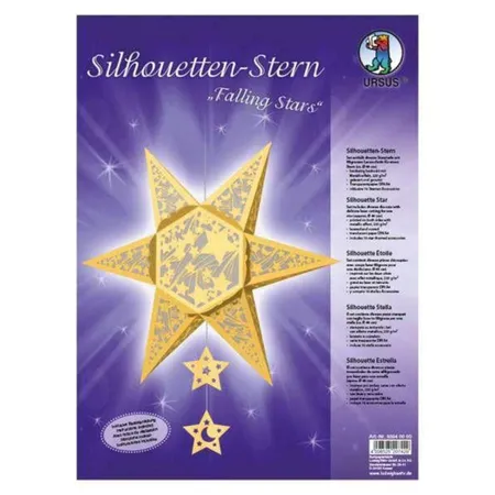 URSUS Silhouetten Stern Falling Stars gold
