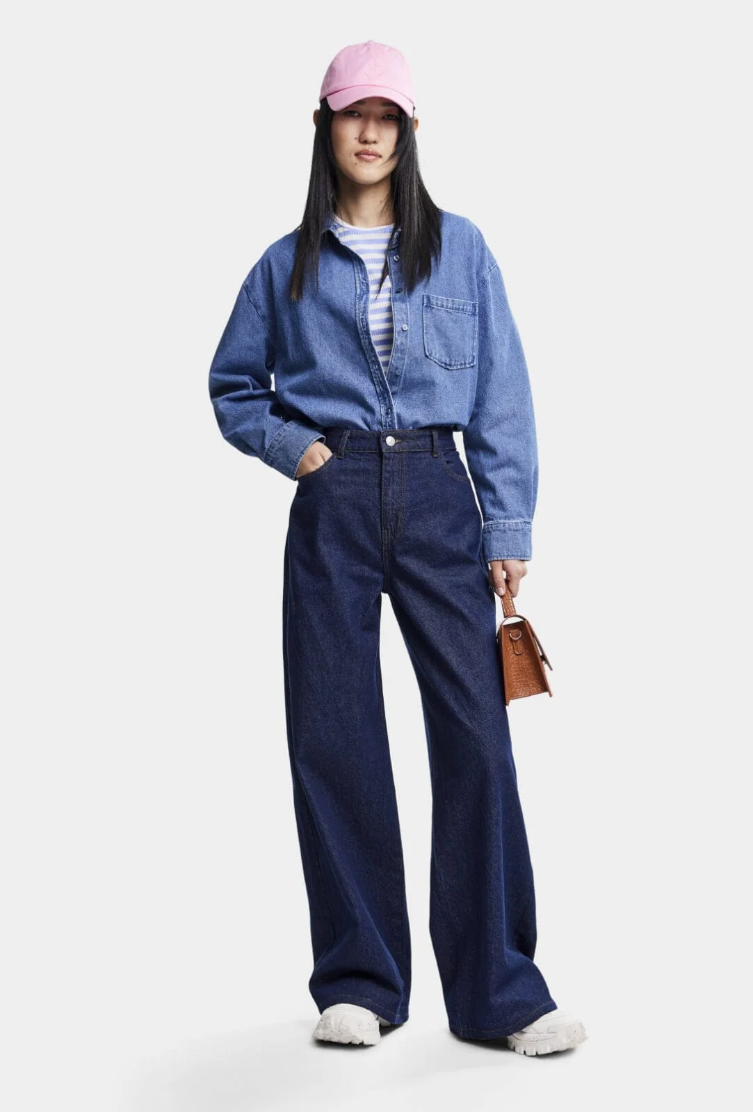 Pieces Pcmaisie Ls Denim Shirt 4544392 medium blue denim