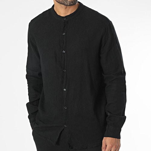 Ensemble Chemise Manches Longues Et Pantalon Noir