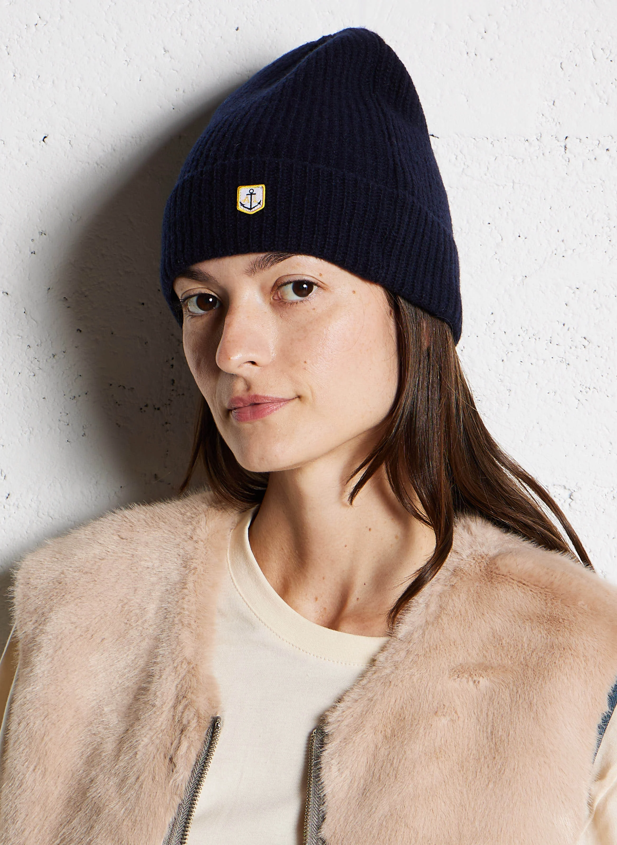 HERITAGE - Bonnet en laine mélangée | Bleu